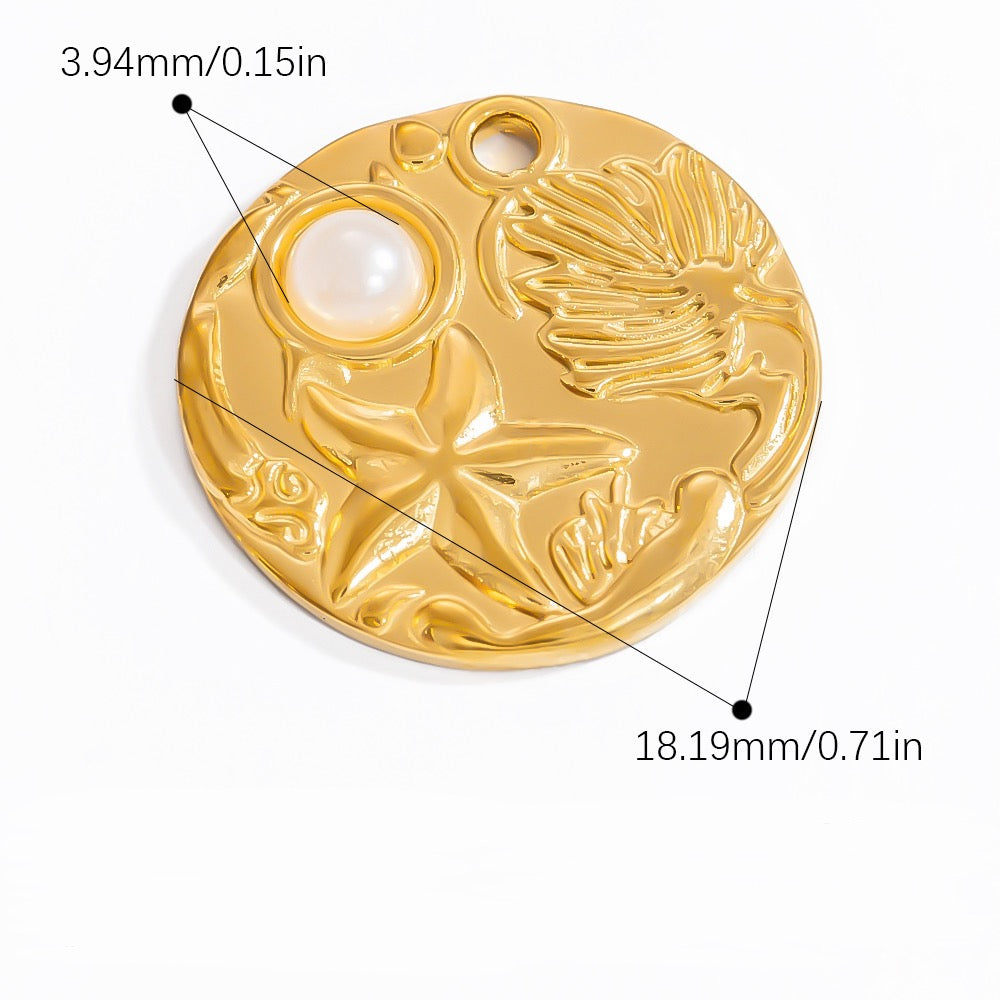 Under the sea coin charm
