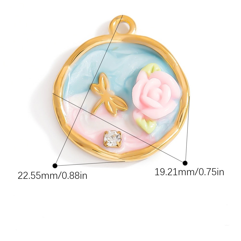 Pastel bloom charm