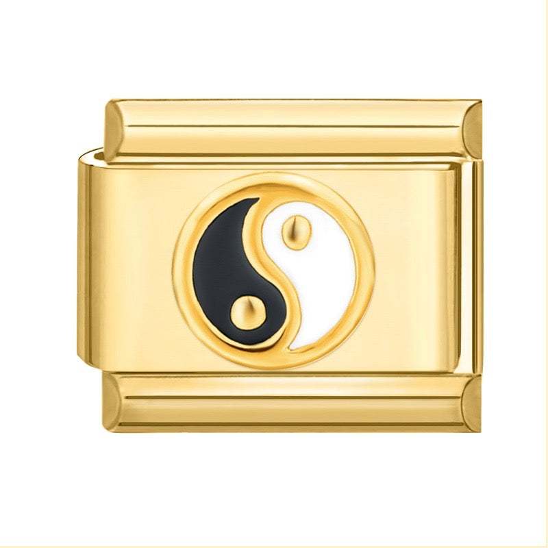 Yin yang italian charm