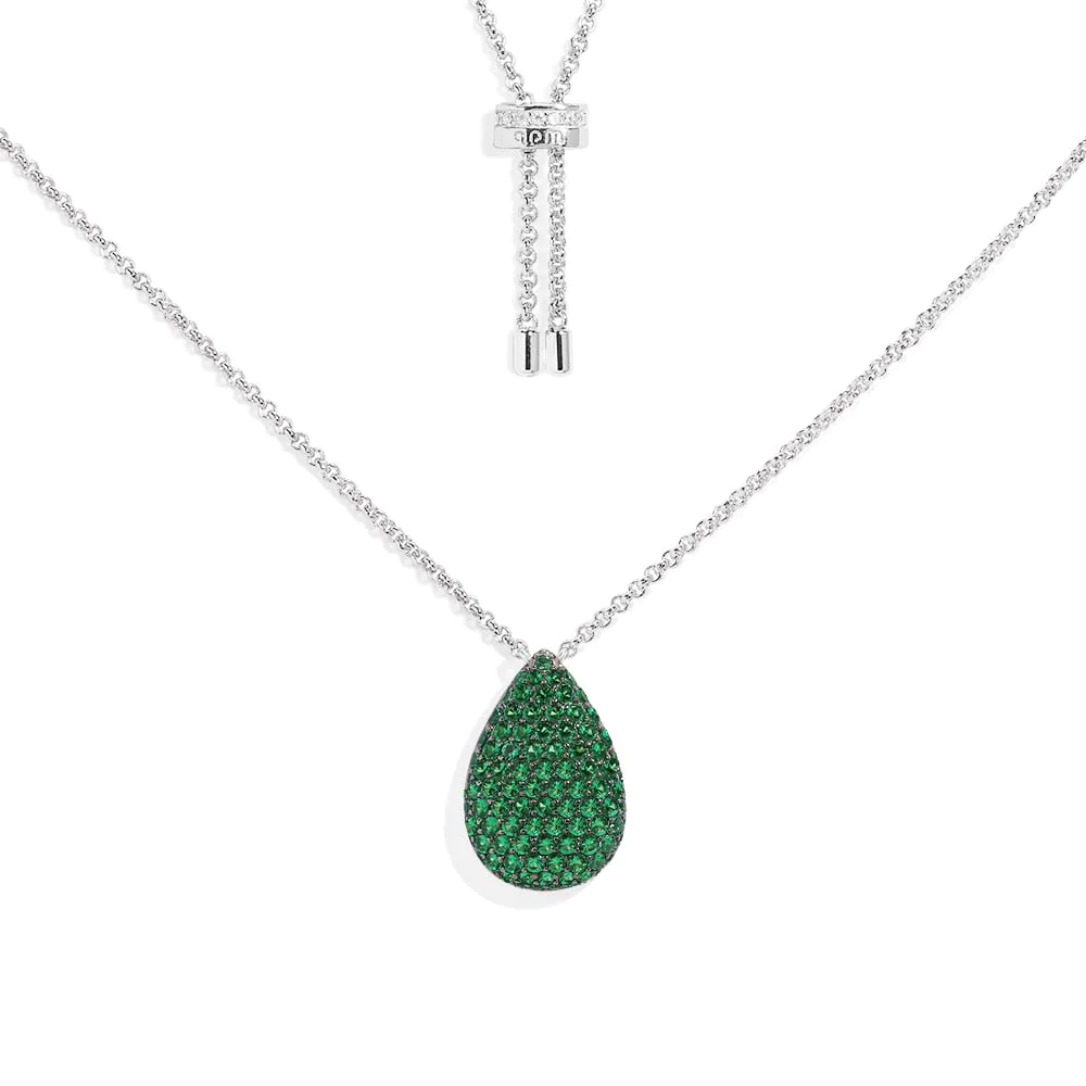 Emerald festive necklace -LUXE