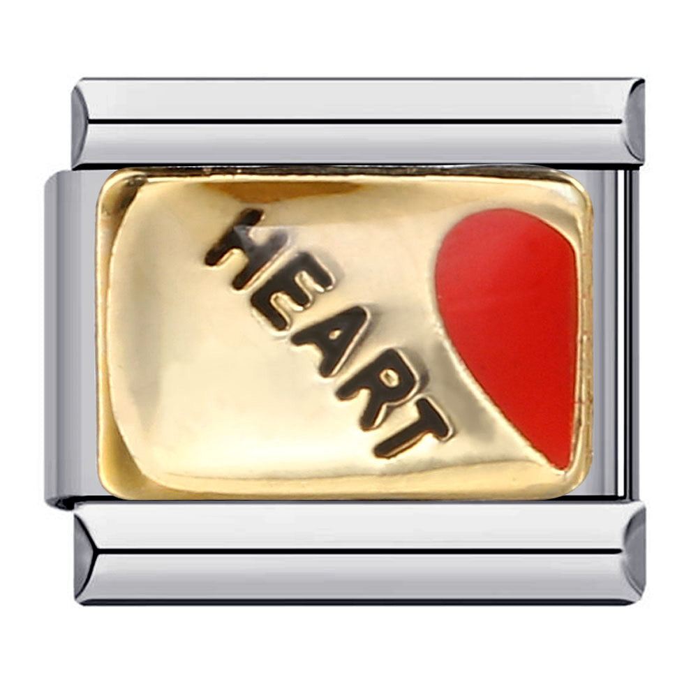 Heart- italian charm