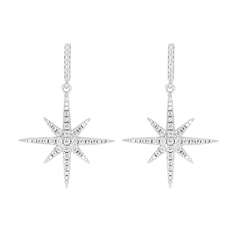Falling star hoop earrings -LUXE (pre-order 2 weeks)