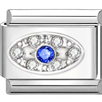 Bling eye italian charm