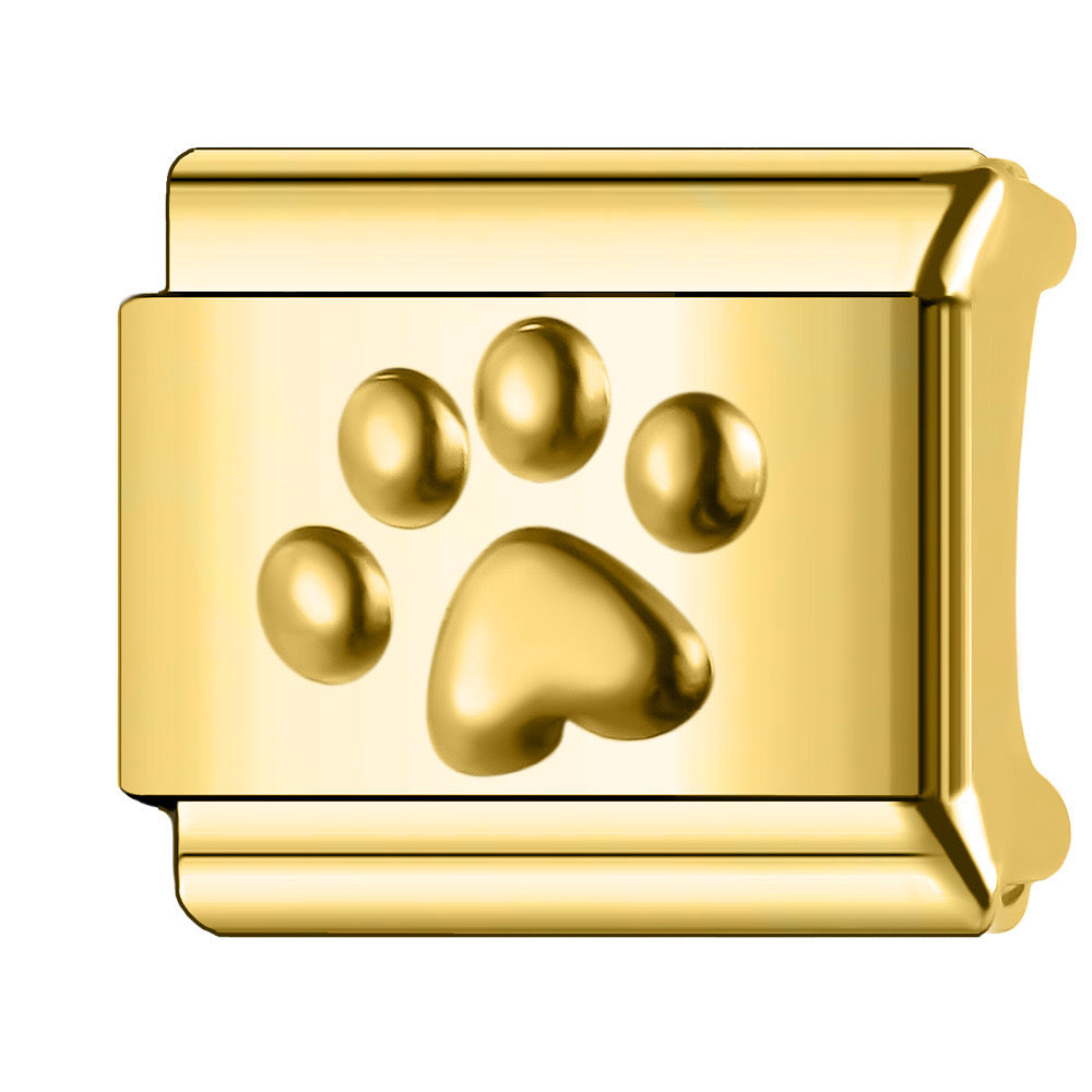 Golden paw italian charm