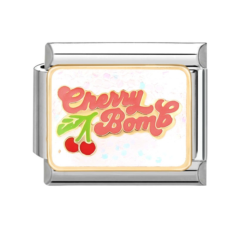 Cherry bomb italian charm