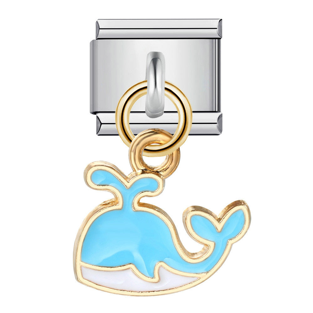 Baleine pendant italian charm