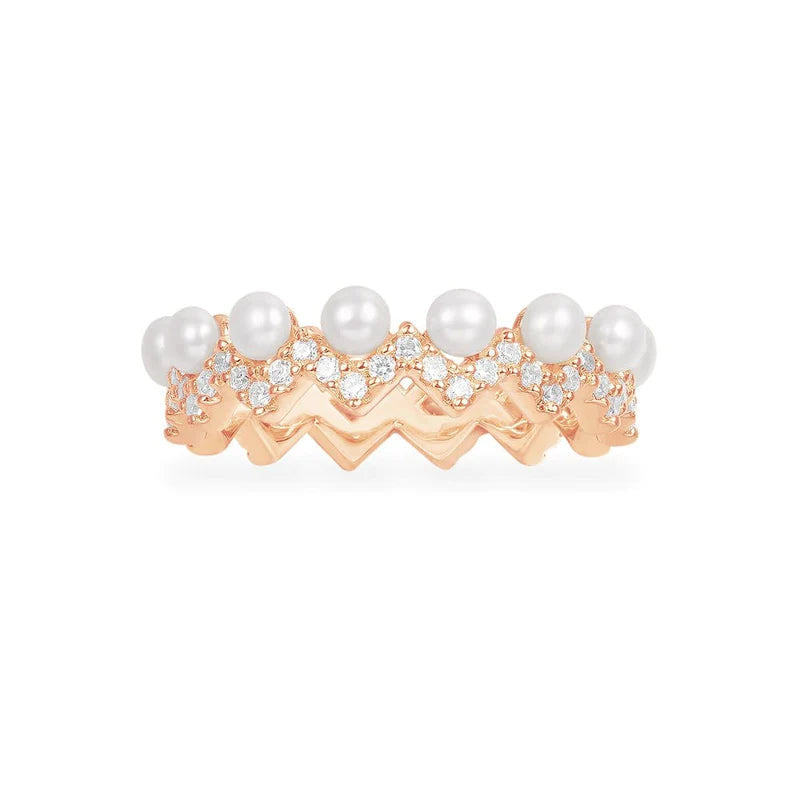 Perla ring rose gold -LUXE