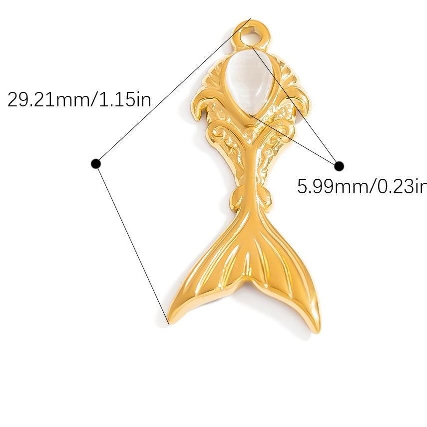 Mermaid tail charm