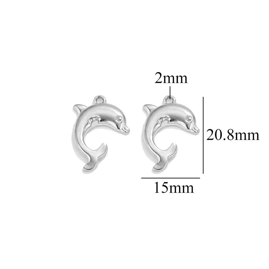 Silver daulphin charm style 1