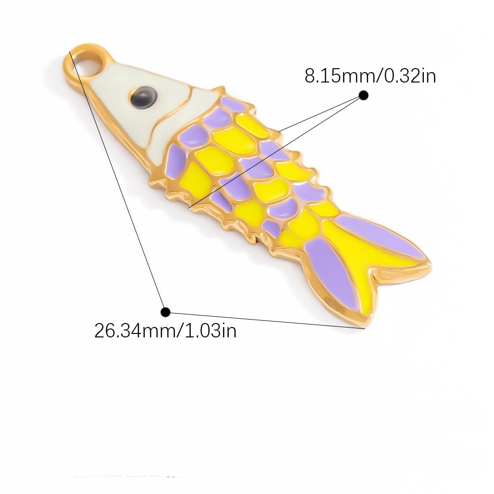 Yellow purple fish
