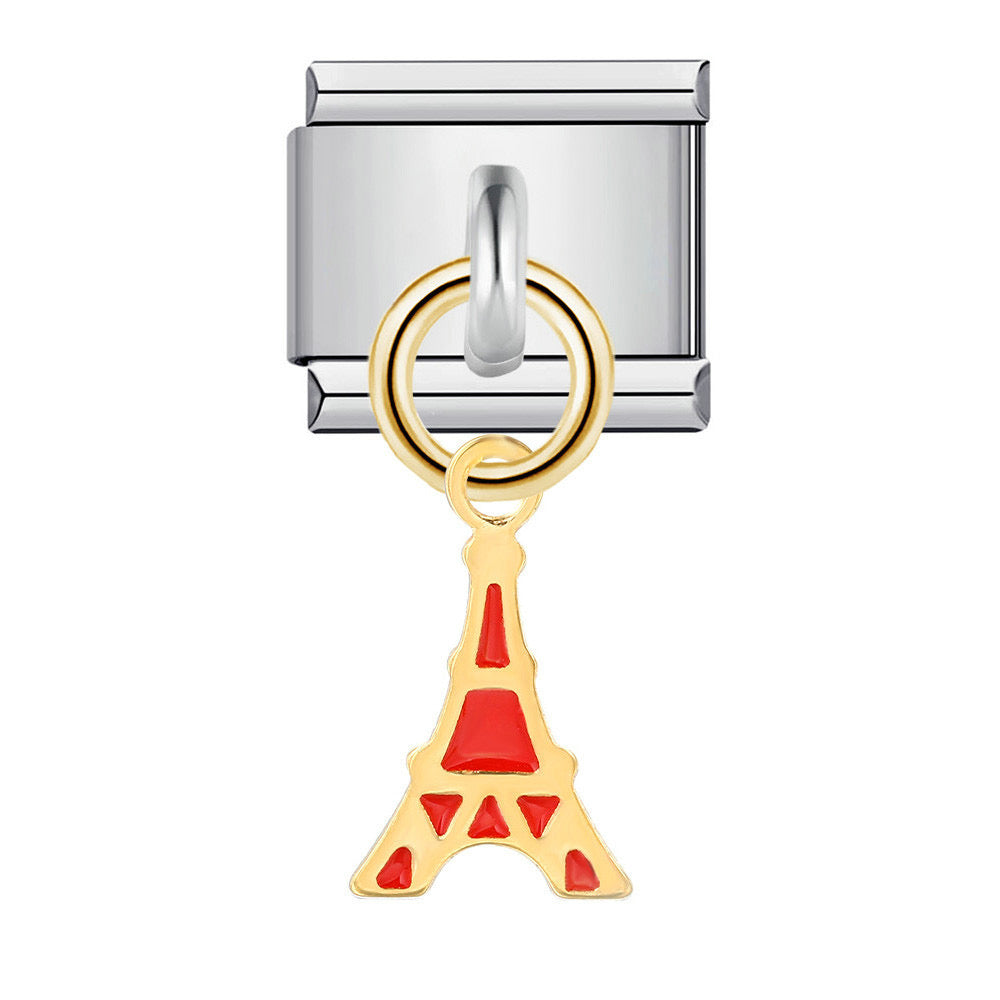 Tour eiffel pendant italian charm