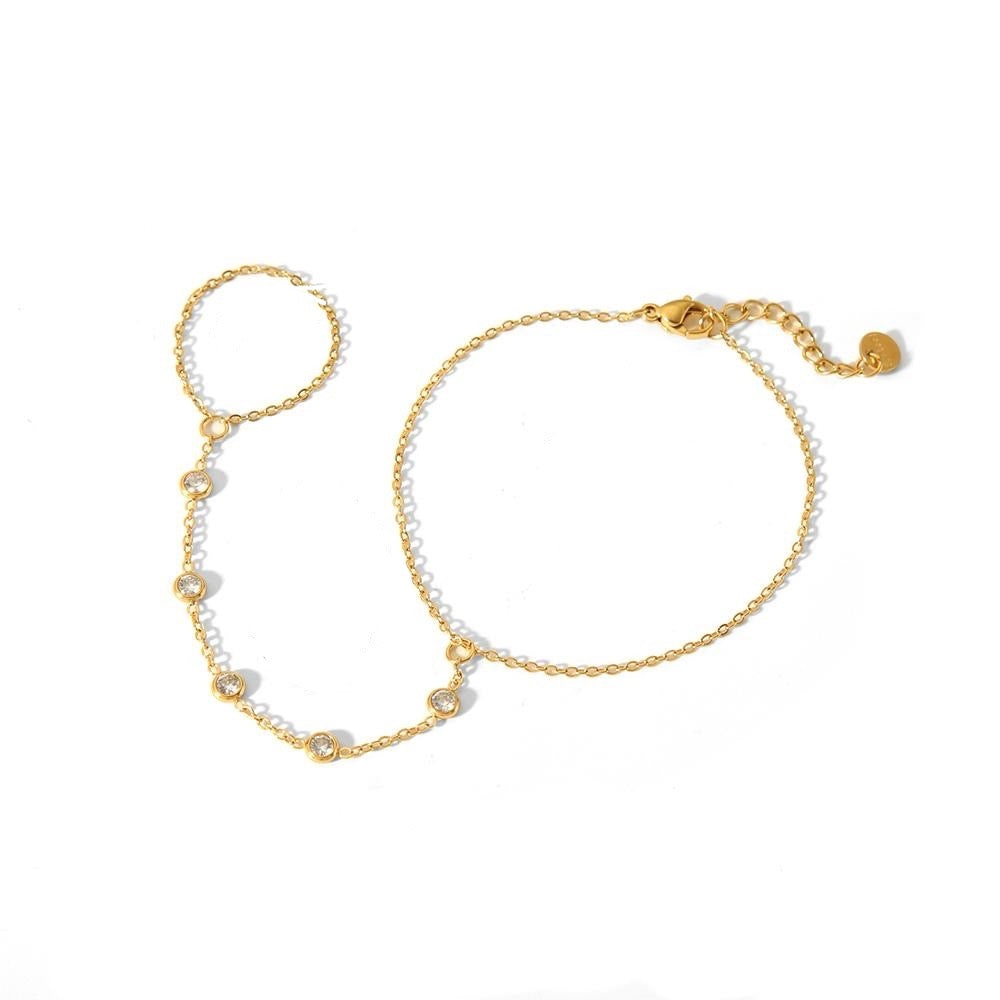 Stella hand chain bracelet