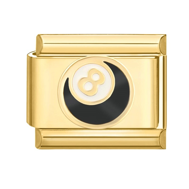 8 ball italian charm