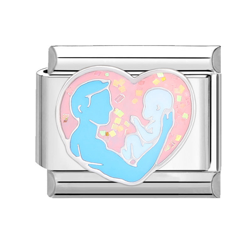 Baby dad italian charm