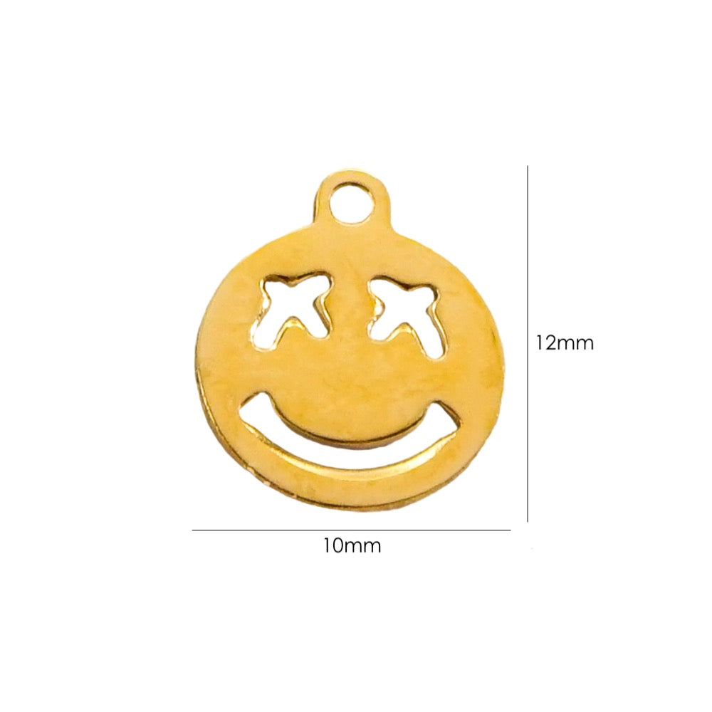 Gangster smiley charm