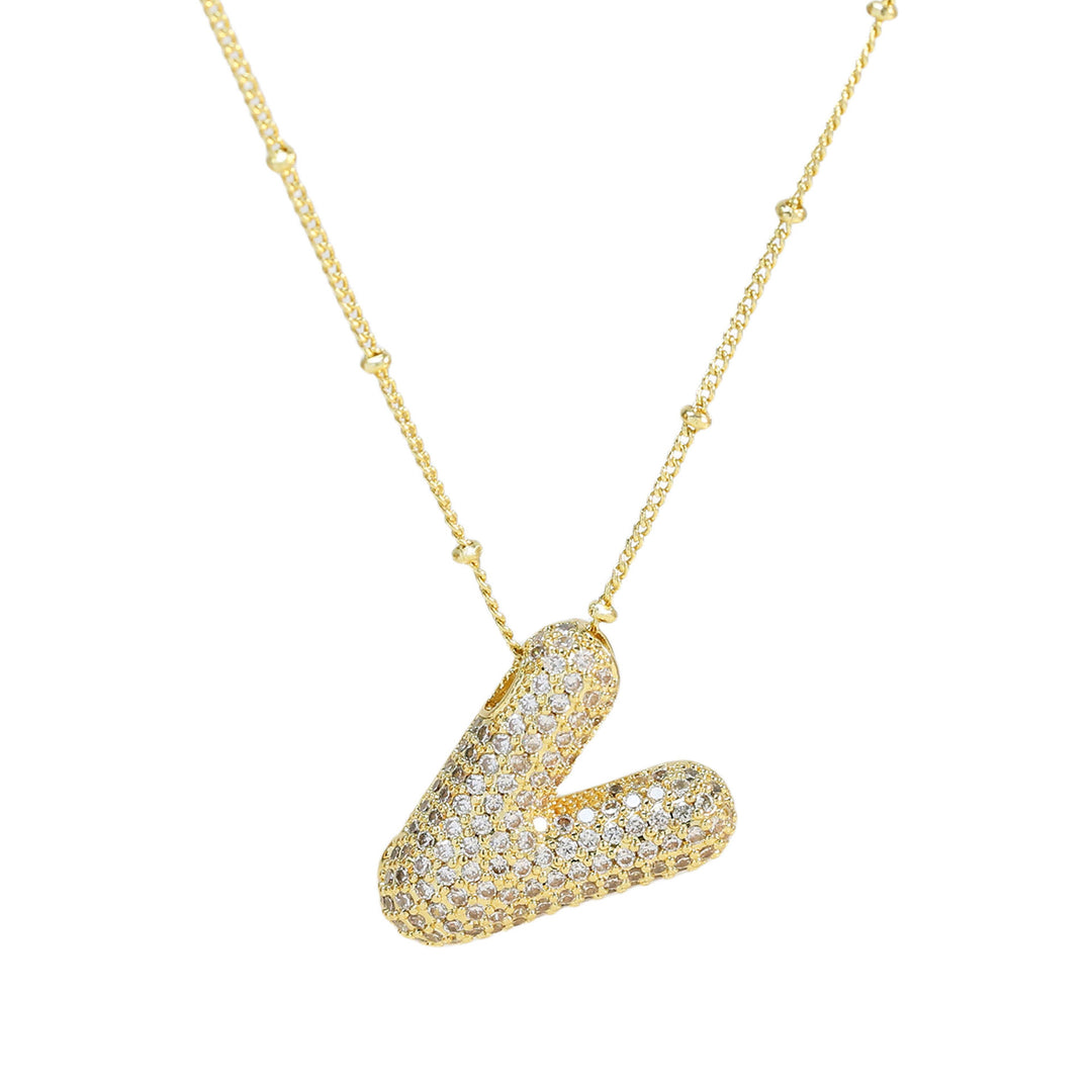 Jumbo letter V necklace
