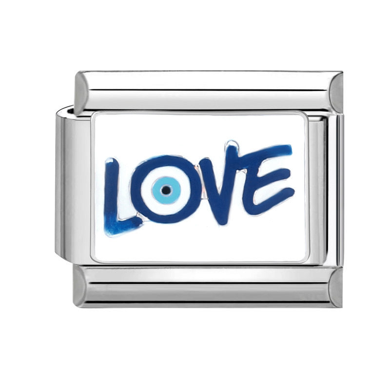 Love evil eye italian charm