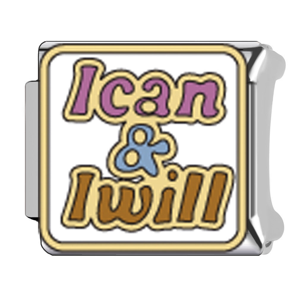 I can & i will italian charm