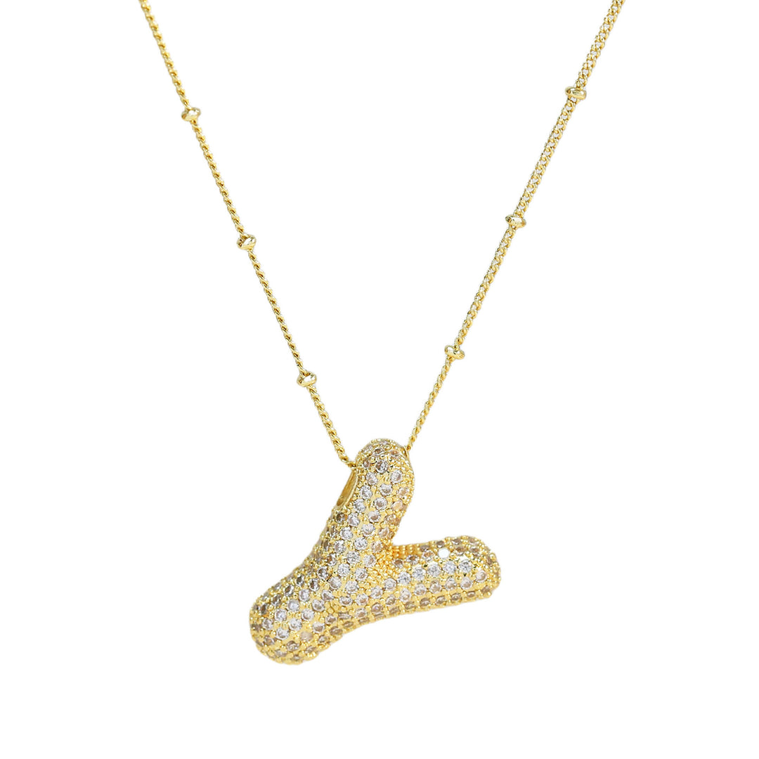 Jumbo letter Y necklace