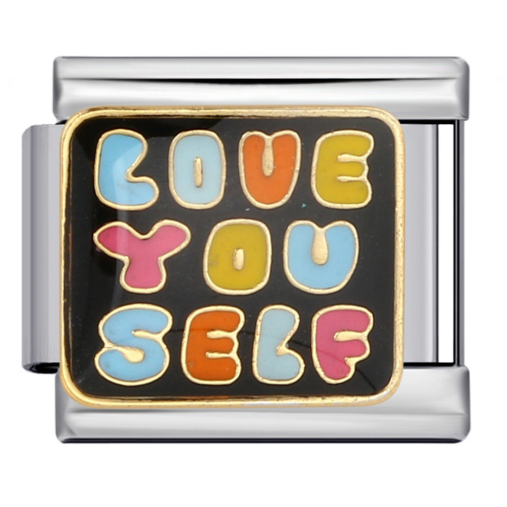 Love you self italian charm
