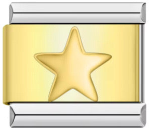 Star gold italian charm
