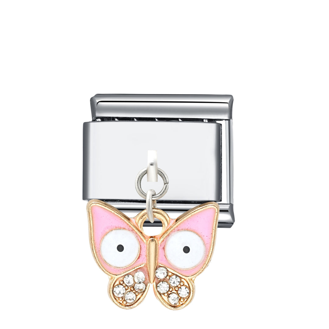 Evil eye butterfly pendant Italian charm