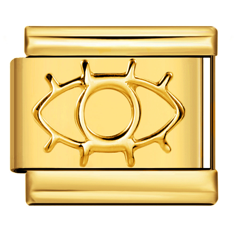 Golden eye italian charm