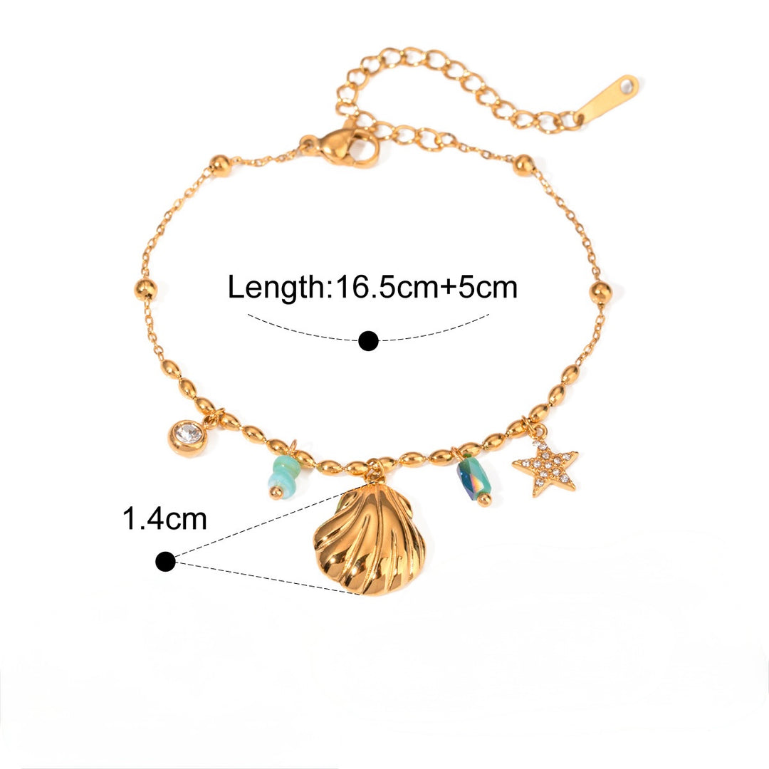 Dainty charmed bracelet