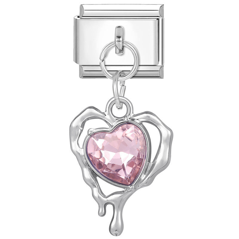 Melting heart pendant italian charm