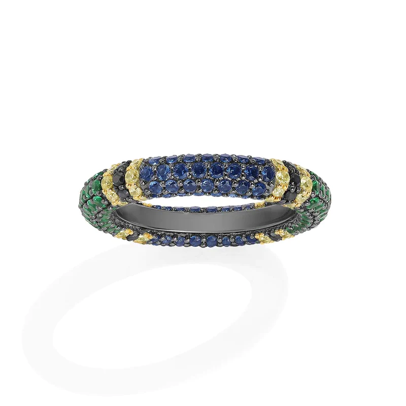 Animal print minimalist ring -LUXE
