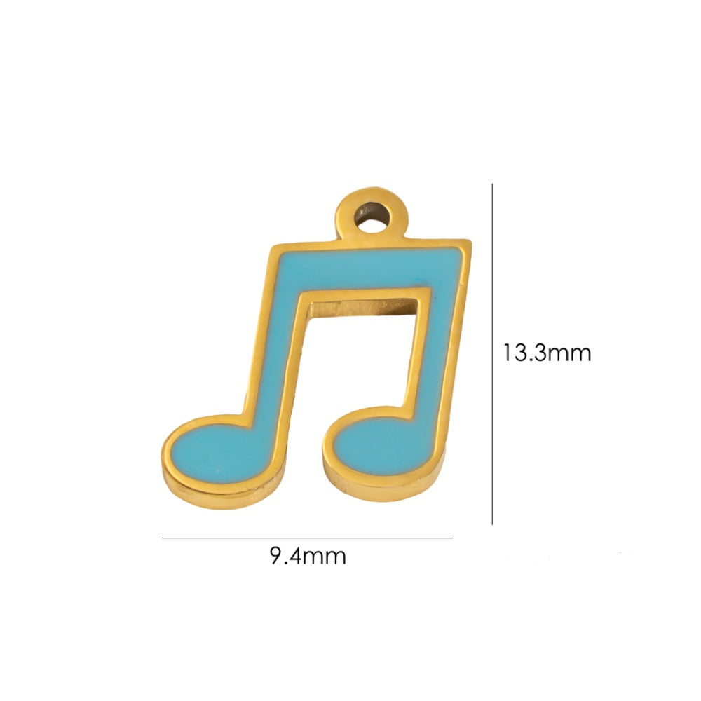 Music note charm