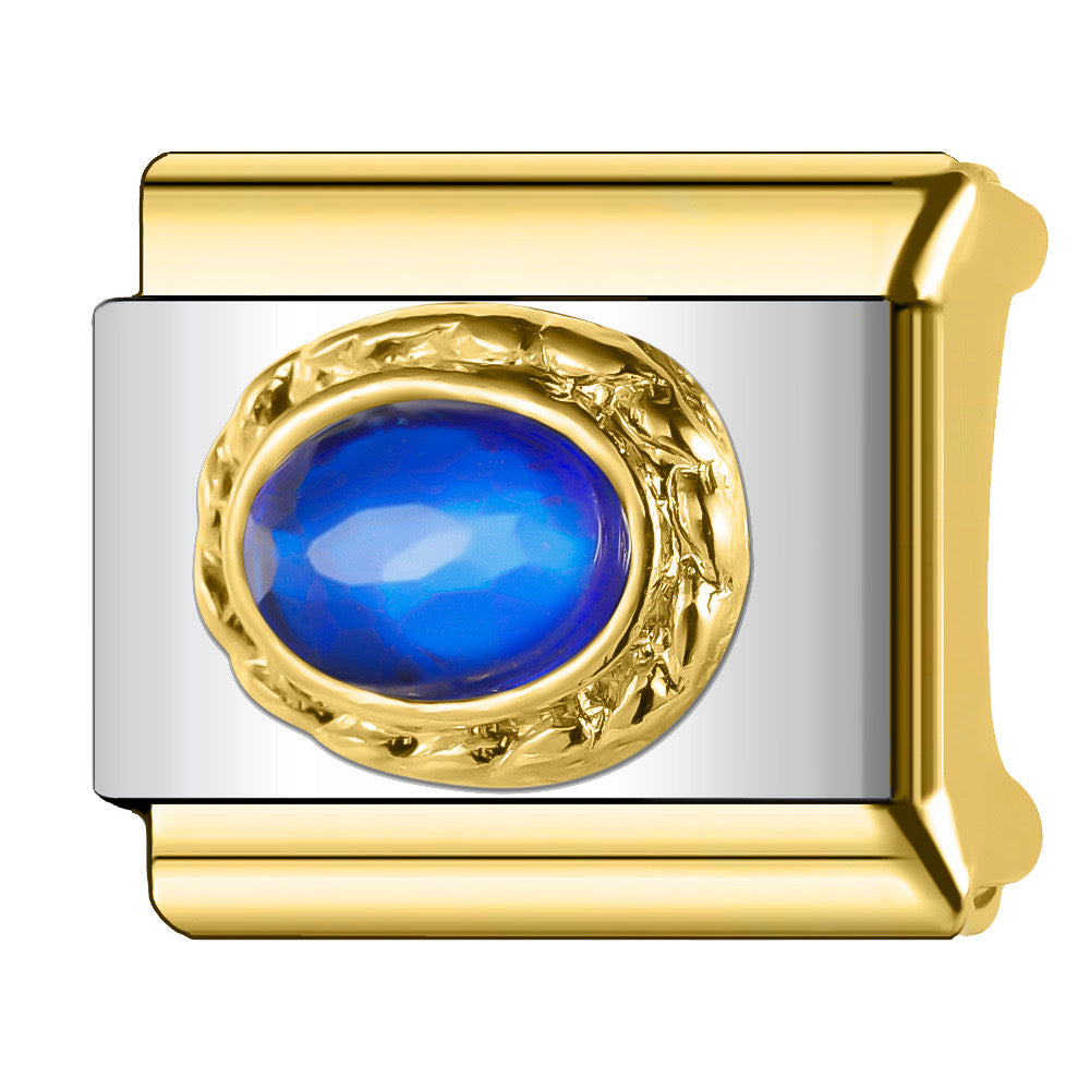 Royal blue mix italian charm