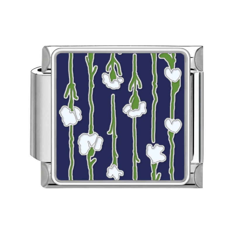Flower strips italian charm