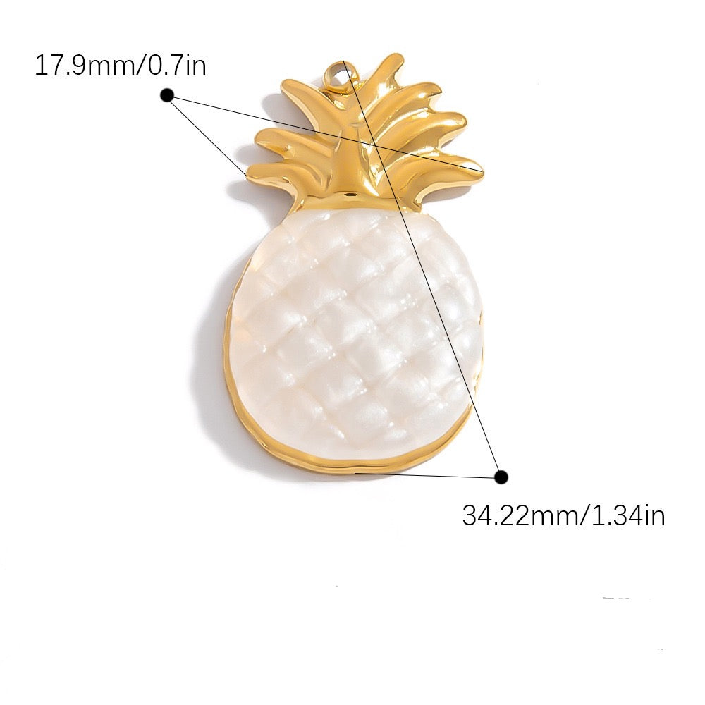 Glazed pineapple charm