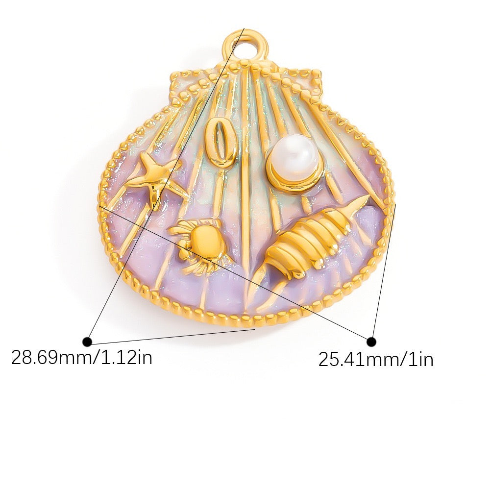 Purple ocean paradise charm