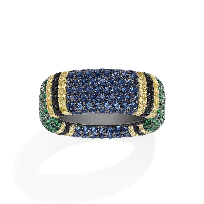 Animal print maximalist ring -LUXE