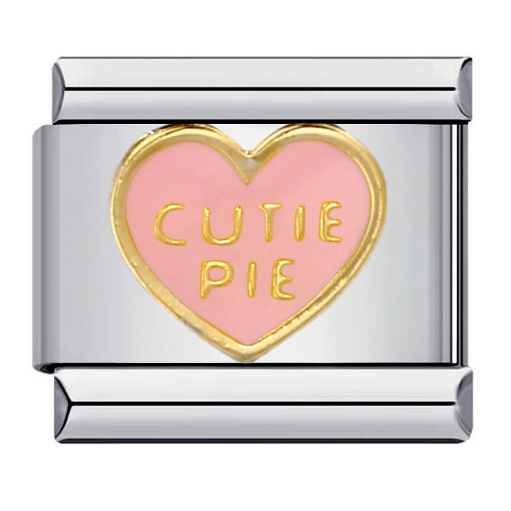 Pink Cutie pie italian charm
