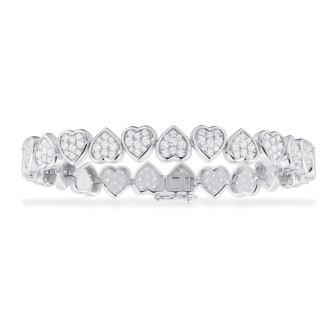 Interlinked hearts bracelet -LUXE
