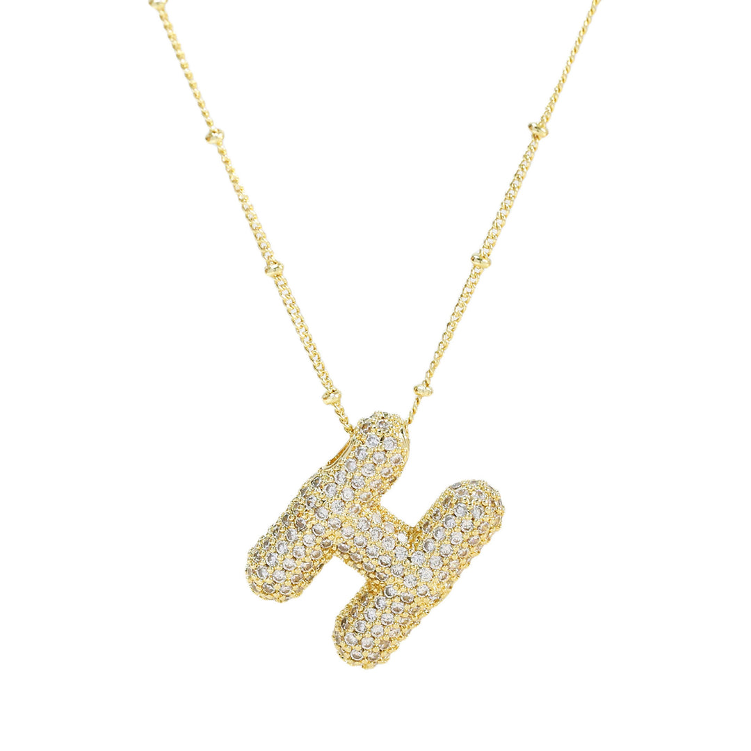 Jumbo letter H necklace