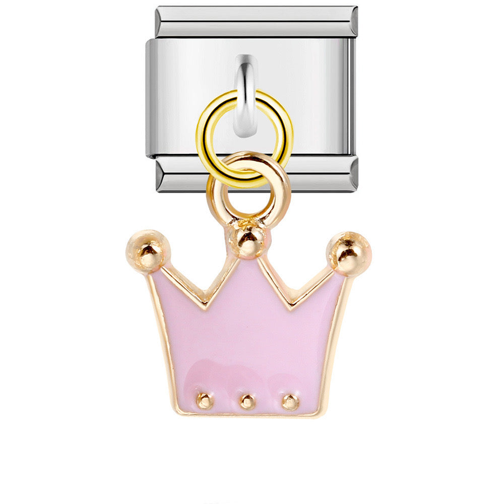 Crown pendant italian charm