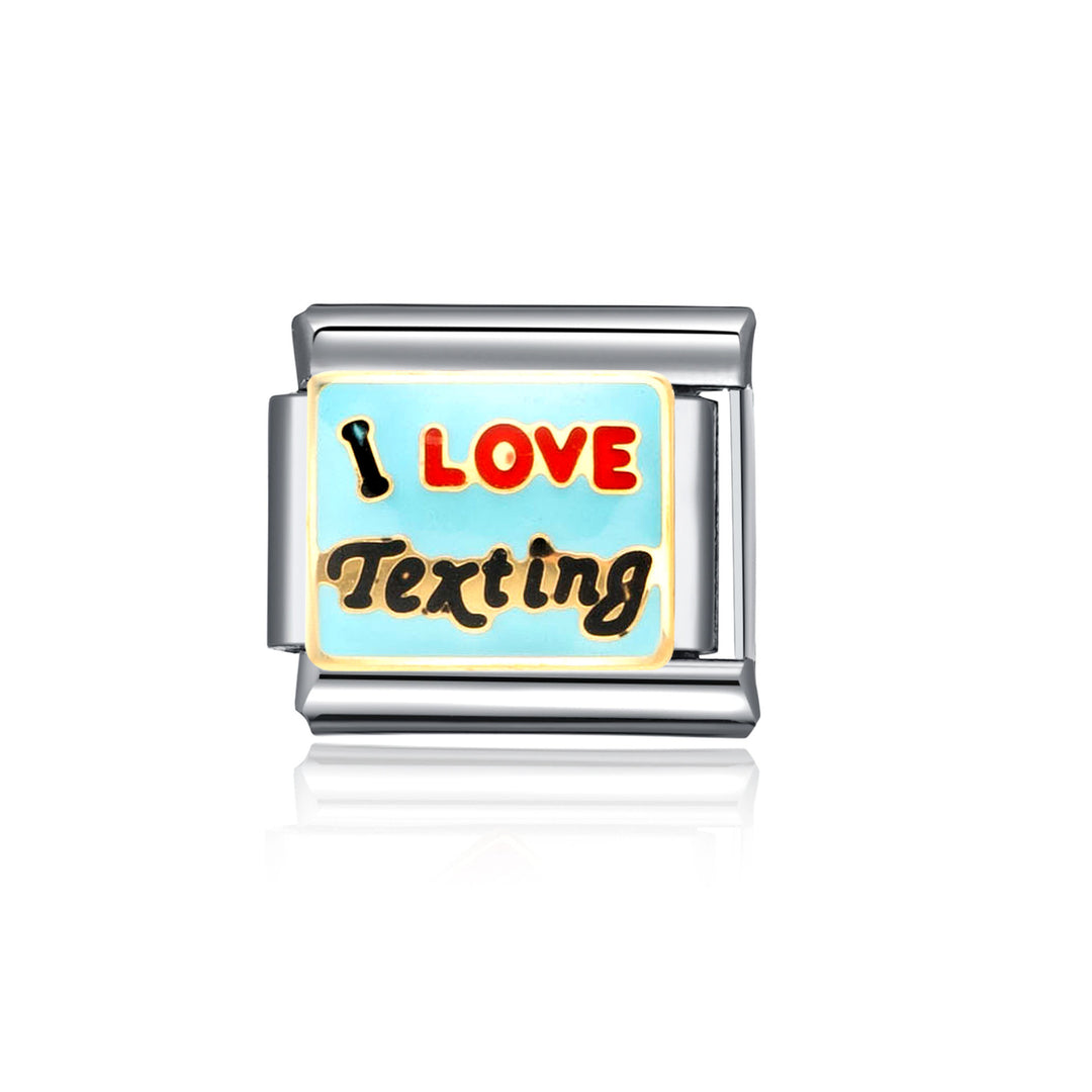 I love texting italian charm