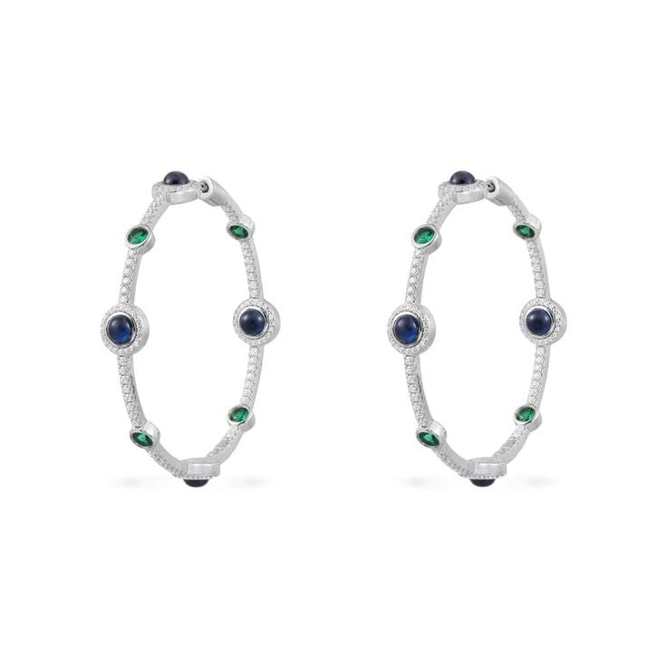 Galaxy hoop earrings -LUXE