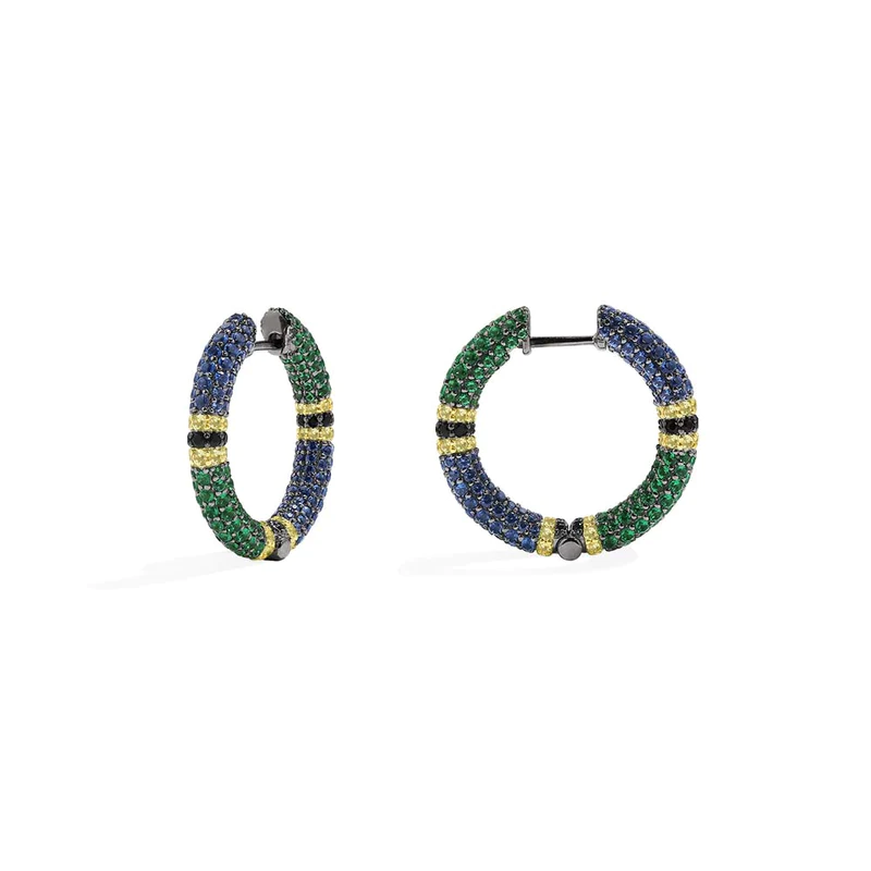 Animal print hoops -LUXE