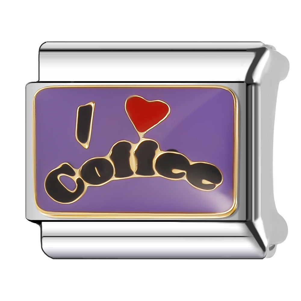 I love coffee italian charm