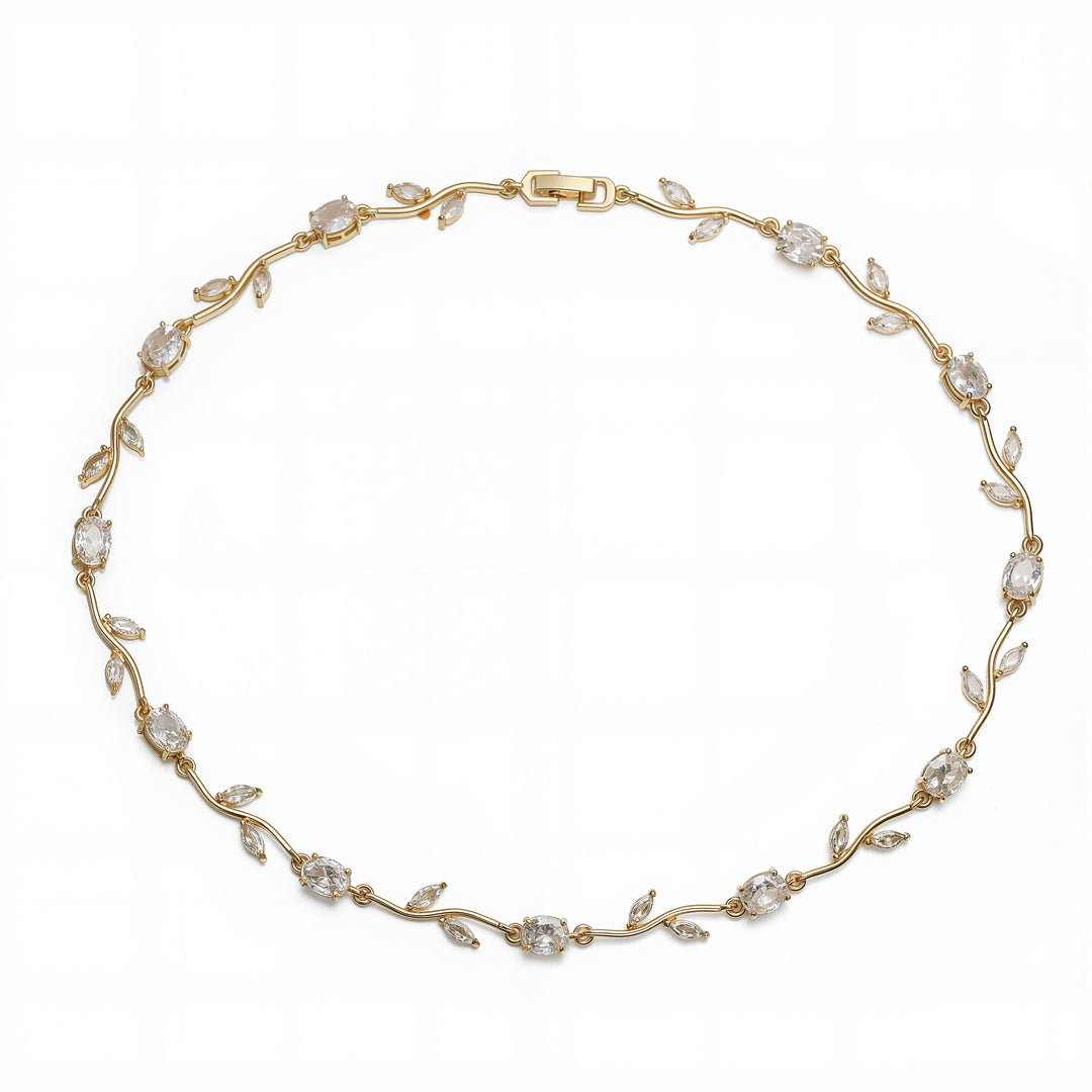 White Tulip necklace -gold ( pre-order )
