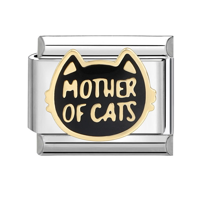 Mother of cats italian charm