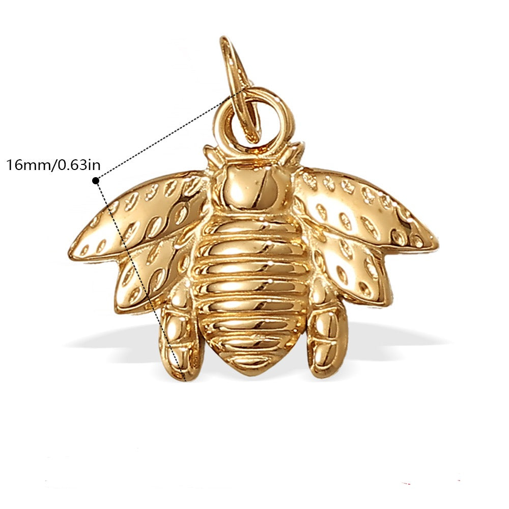 Textured bee charm
