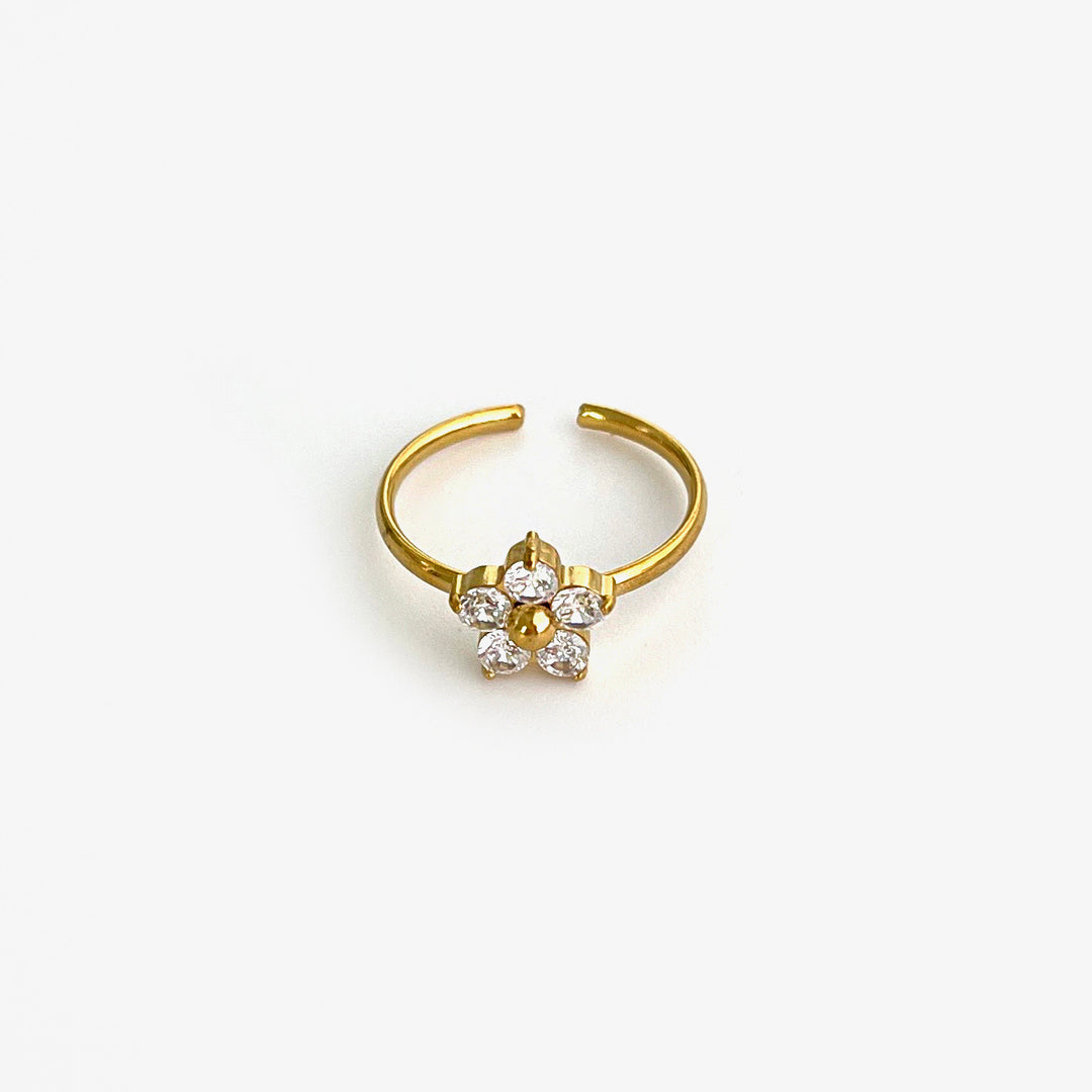 White flower ring