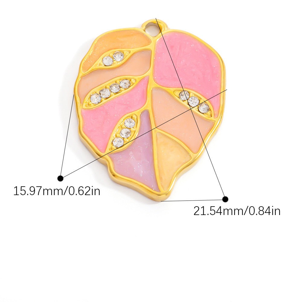 Colors of the season leaf charm