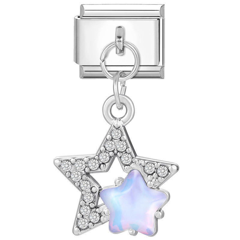 Dreamy star pendant italian charm